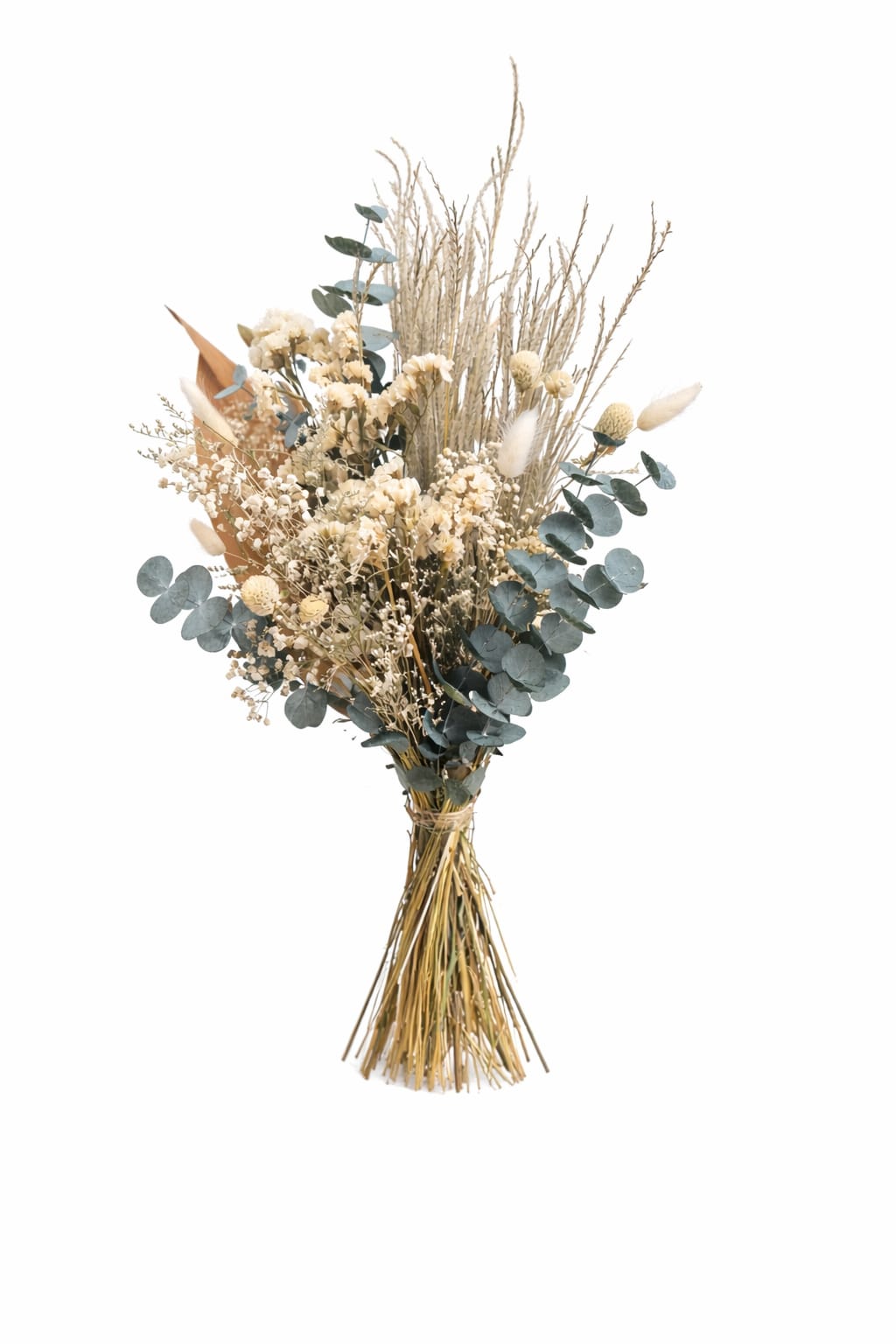 Ramo boho flores secas naturales con eucalipto preservado