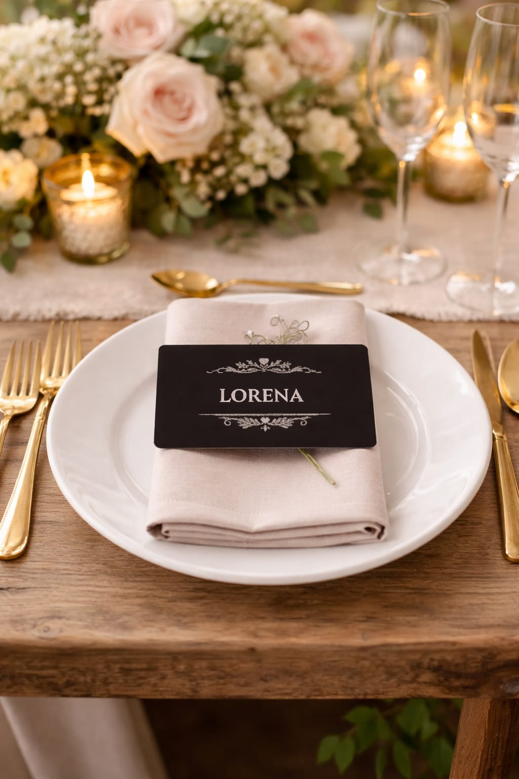 Marcasitios tarjeta de aluminio