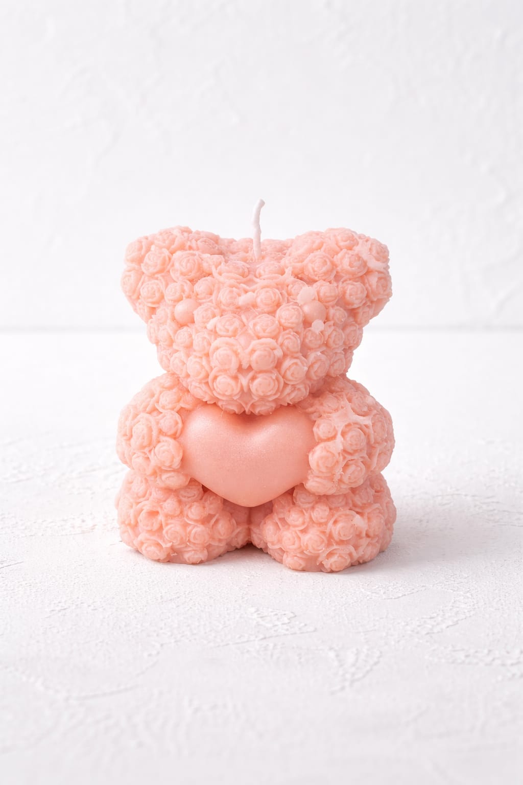 Vela artesanal en forma de oso, ideal como regalo para San Valentin